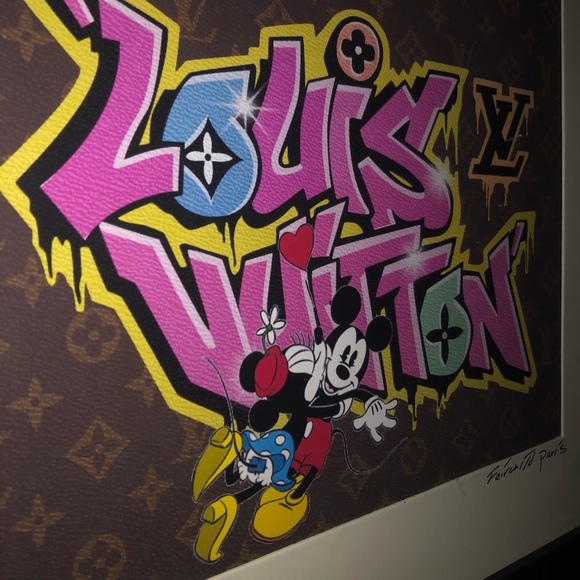 Wall Art Louis Vuitton X Mickey Mouse Fairchild Paris Art Poshmark